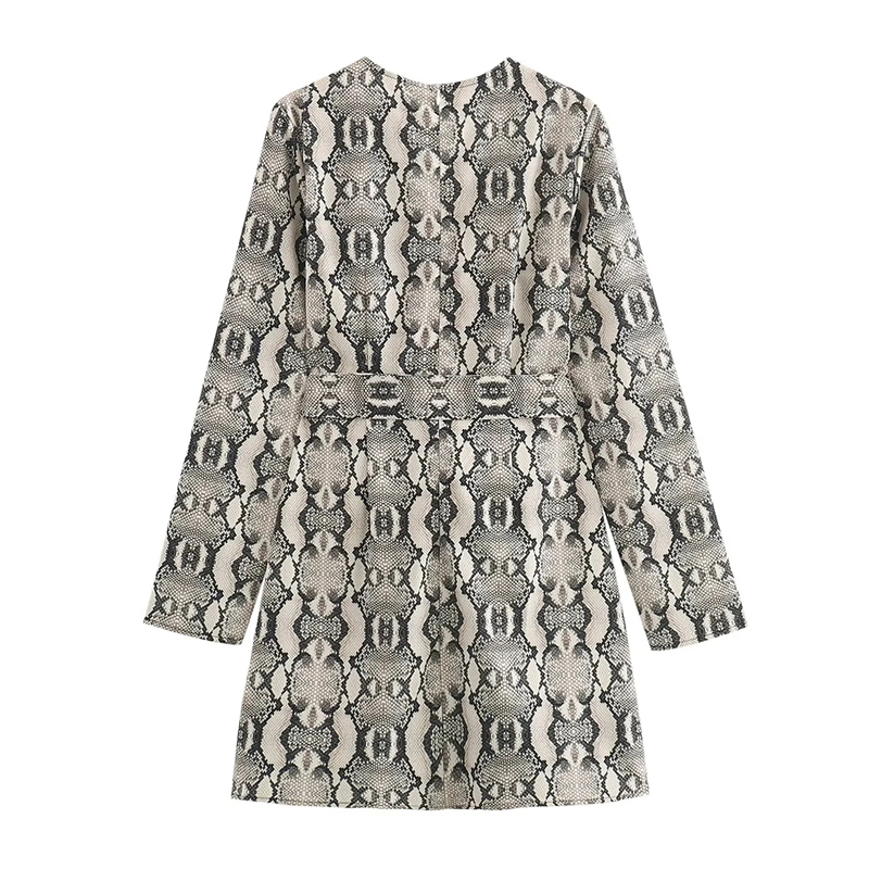 Falda Con Estampado De Serpiente