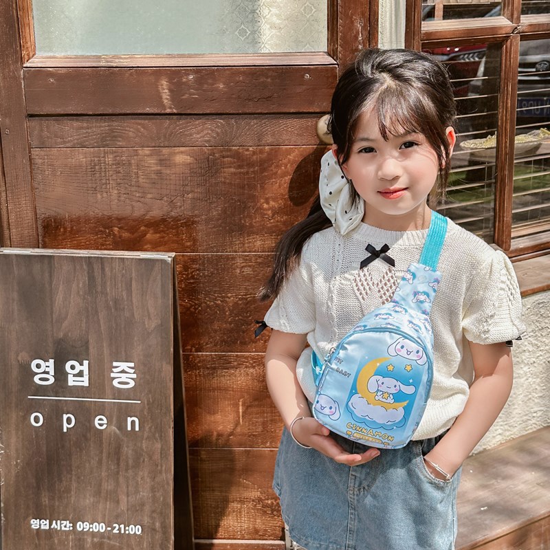 Bolso Bandolera Infantil De Nailon Con Estampado De Dibujos Animados