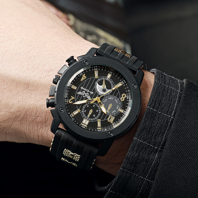 Reloj De Hombre Con Esfera Redonda.