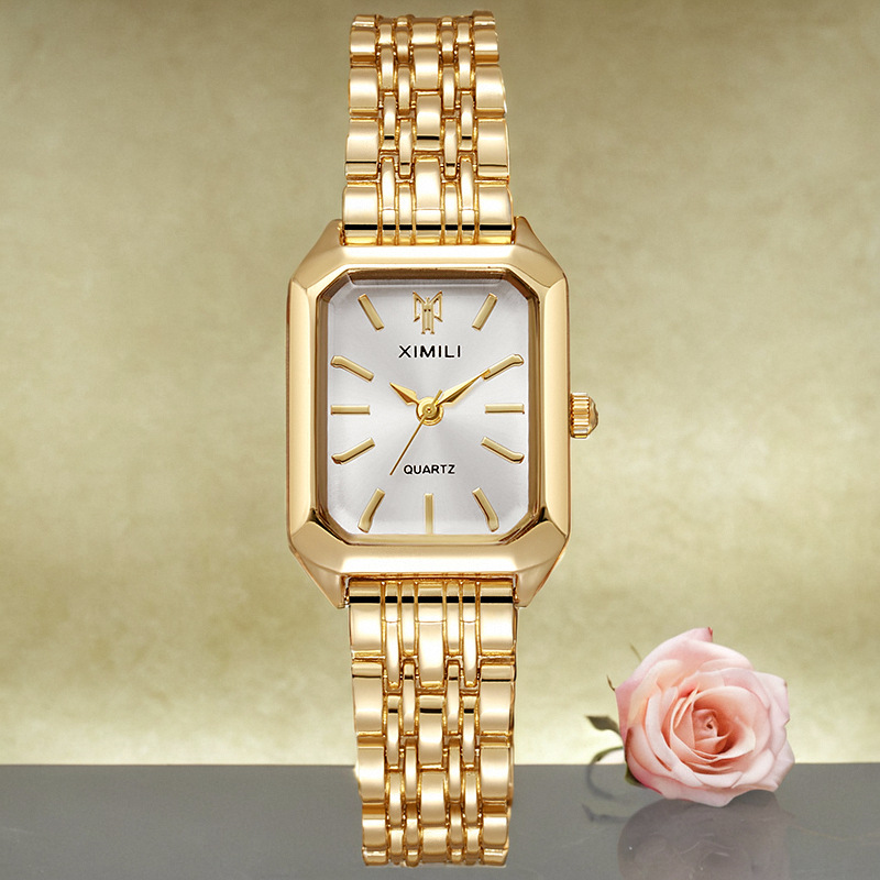 Reloj Cuadrado De Acero Inoxidable Para Hombre