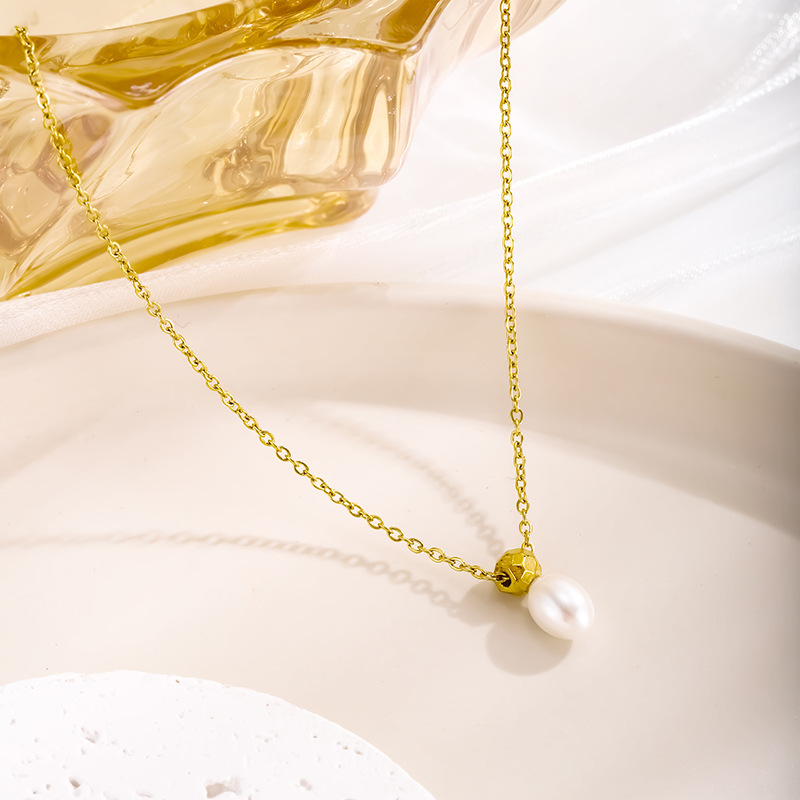 Fashion Gold Silver Pearl Necklace