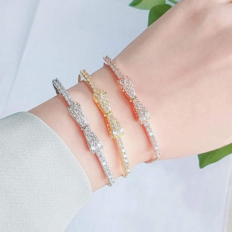 Fashion Silver * Bracelet Copper Diamond Knot Bracelet