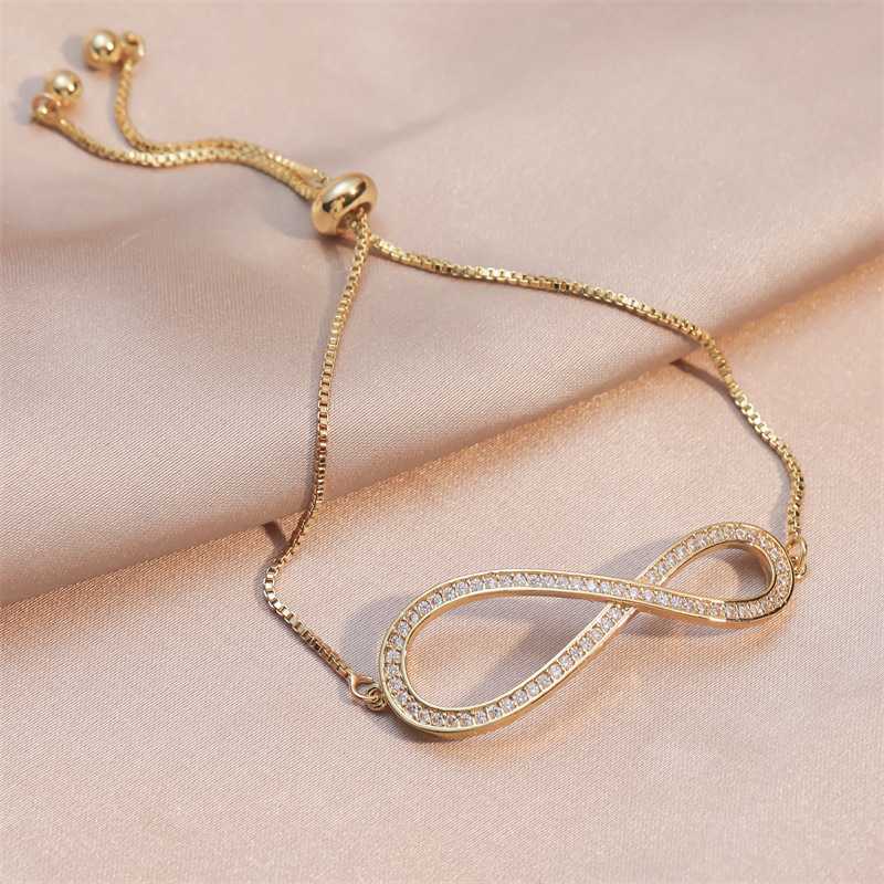 Fashion Silver * Bracelet Copper And Diamond Symbol Bracelet