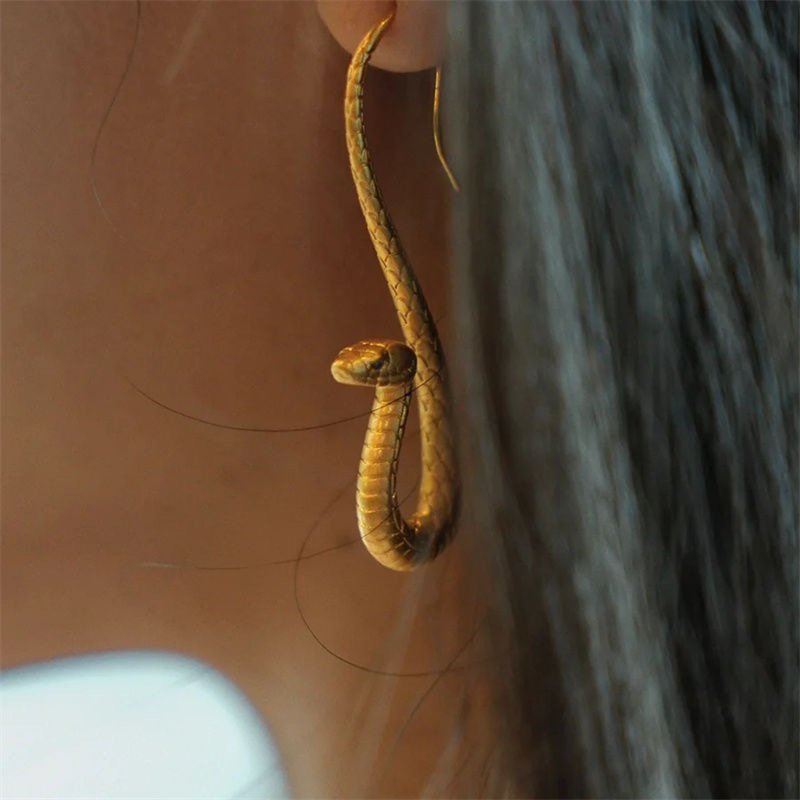 Fashion Snake Earrings Alloy Snake Earrings