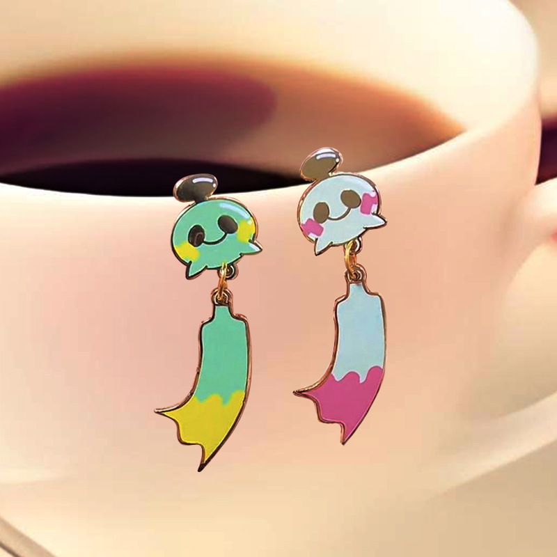 Fashion Little Devil Earrings Cartoon Ghost Earrings