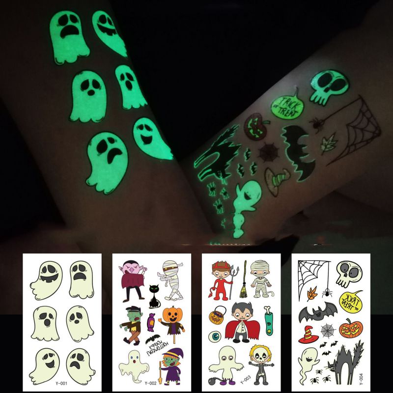 Tatuajes De Dibujos Animados De Halloween Para Niños