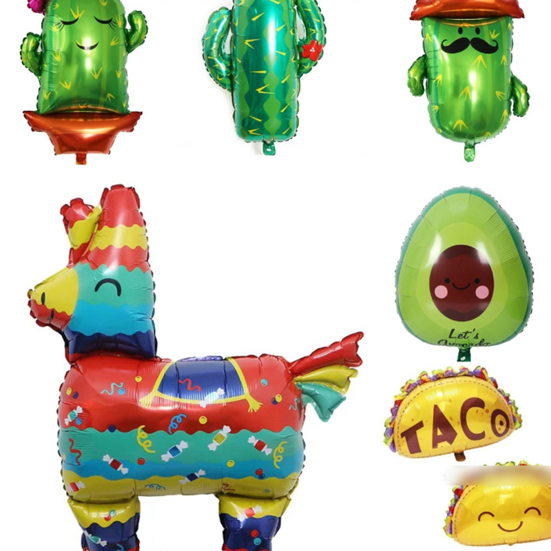 Fashion Mini Pi@ata 33*41 Aluminum Film Cartoon Balloons (50 Pieces)