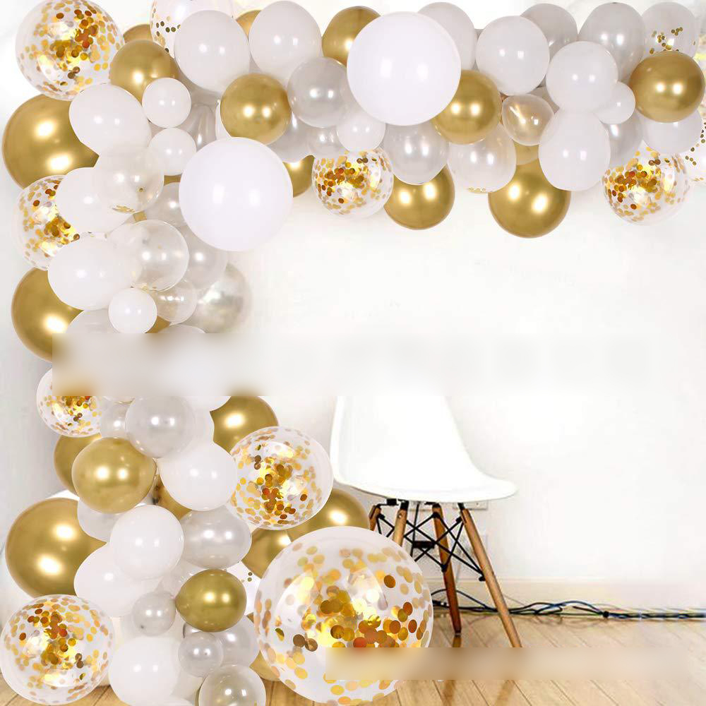 Fashion White Latex Balloon Set