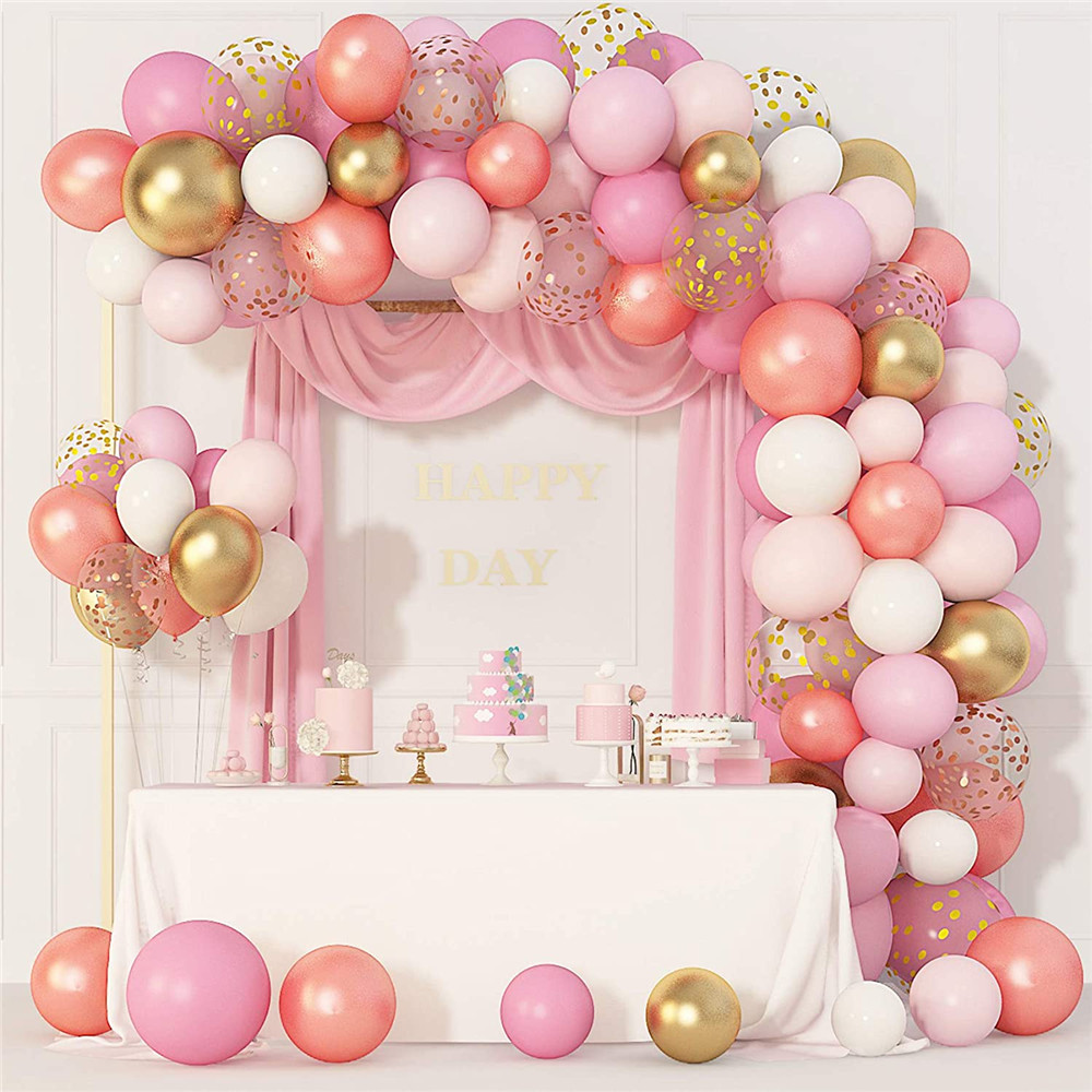 Fashion Pink Suit Latex Balloon Set