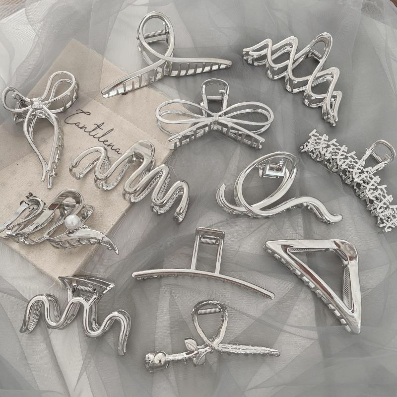Fashion 28# Bow Tie-silver Alloy Irregular Gripper