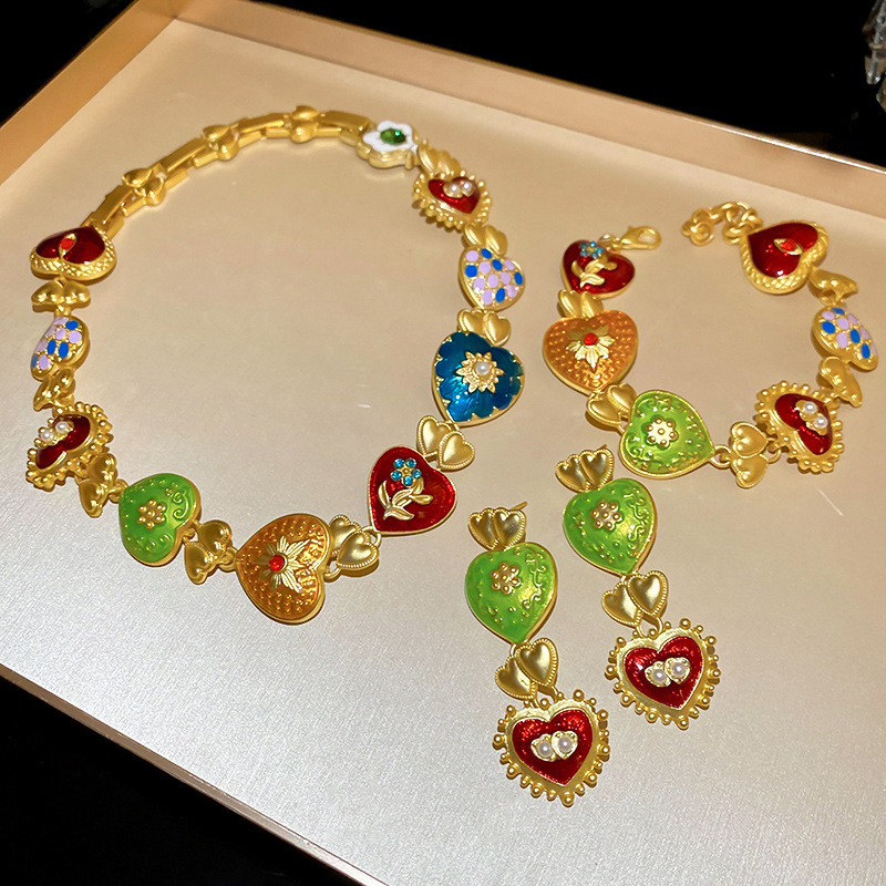 Fashion Bracelet-gold-color Alloy Heart Bracelet