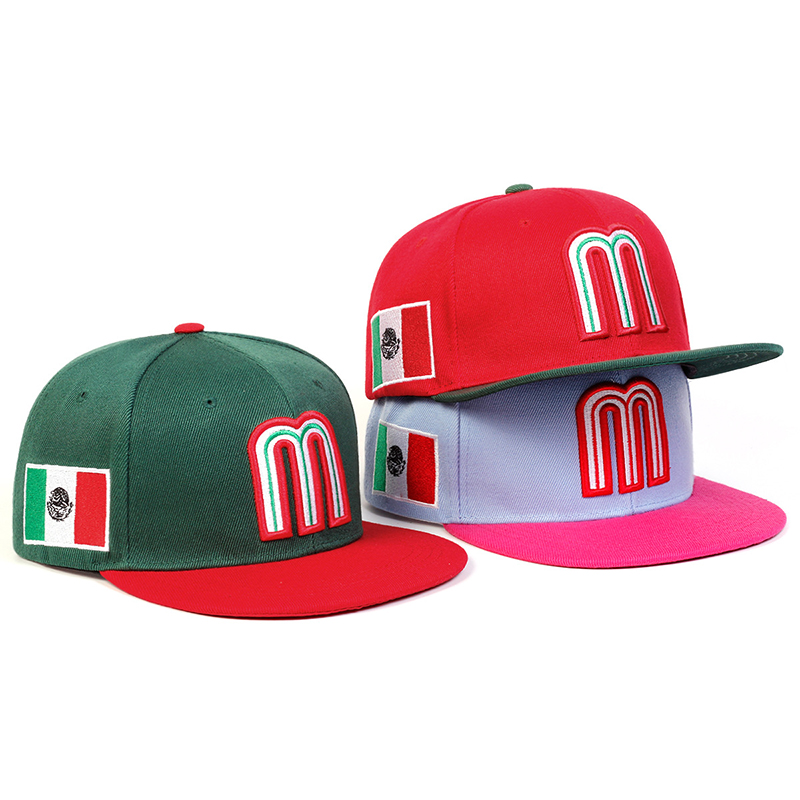 Fashion Green Cotton Polyester Patch Baseball Cap