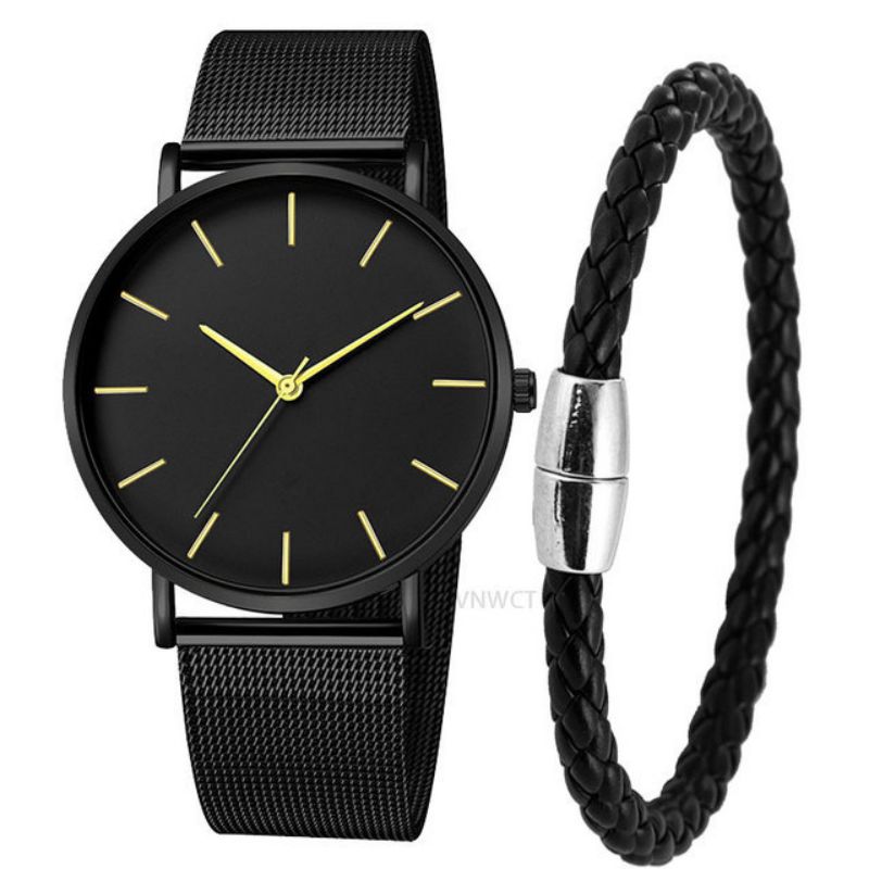 Reloj Redondo De Aleación Para Hombre.