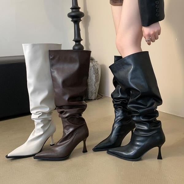 Botas De Tacón Puntiagudo