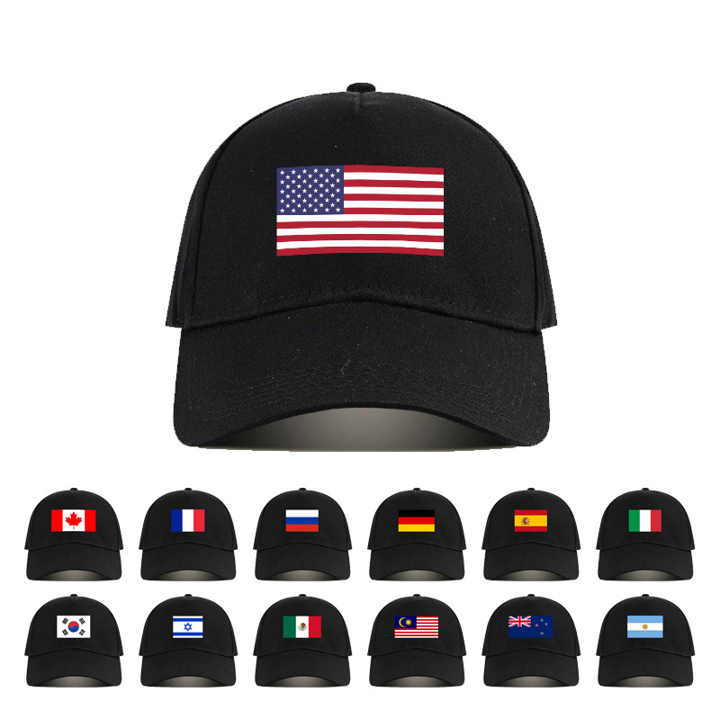 Fashion Usa Cotton Flag Print Baseball Cap