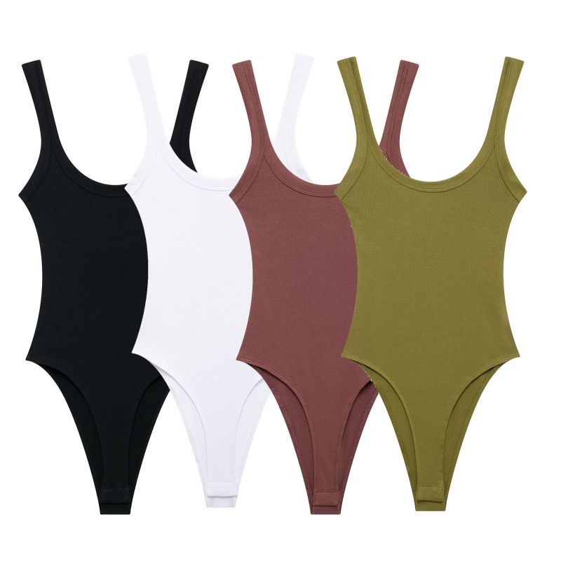 Body Camisola De Punto De Canalé