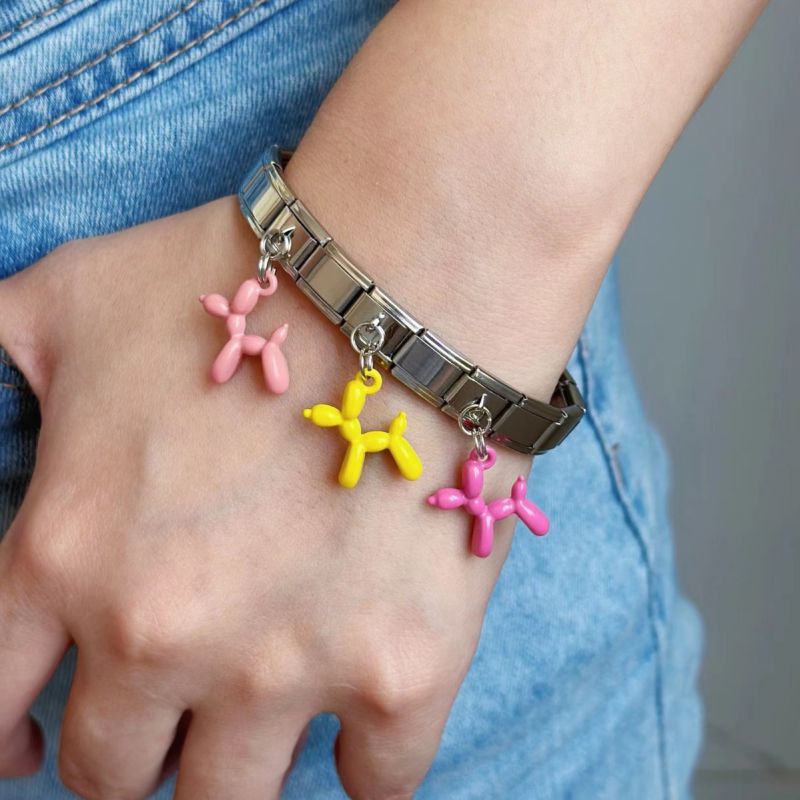 Pulsera Módulo Perro Globo Acero Titanio