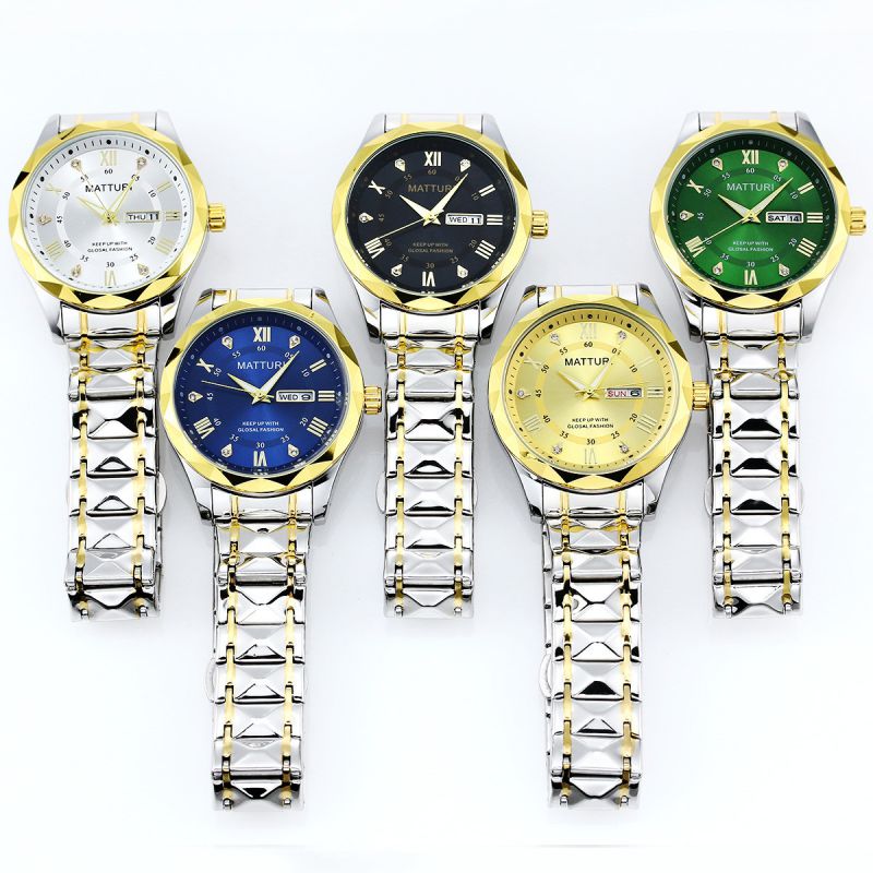 Reloj De Hombre De Metal Con Esfera Redonda