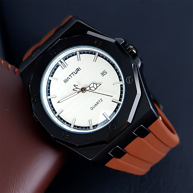 Reloj De Hombre De Metal Con Esfera Redonda