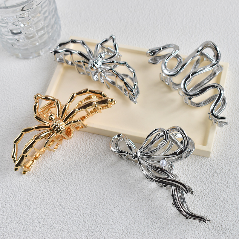 3#golden Ribbon Clip Metal Irregular Gripper