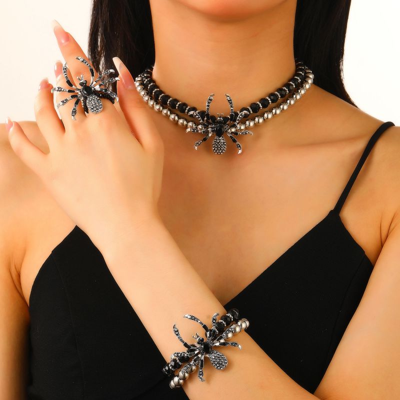Necklace Alloy Diamond Spider Necklace