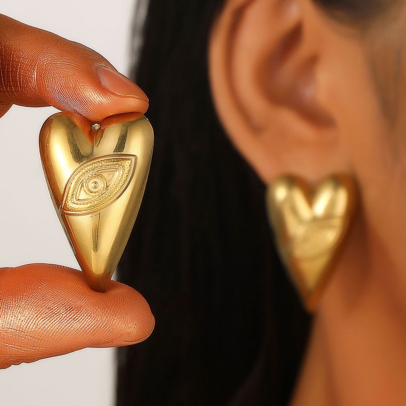 Pendientes De Hoja De Loto Turquesa De Acero Inoxidable
