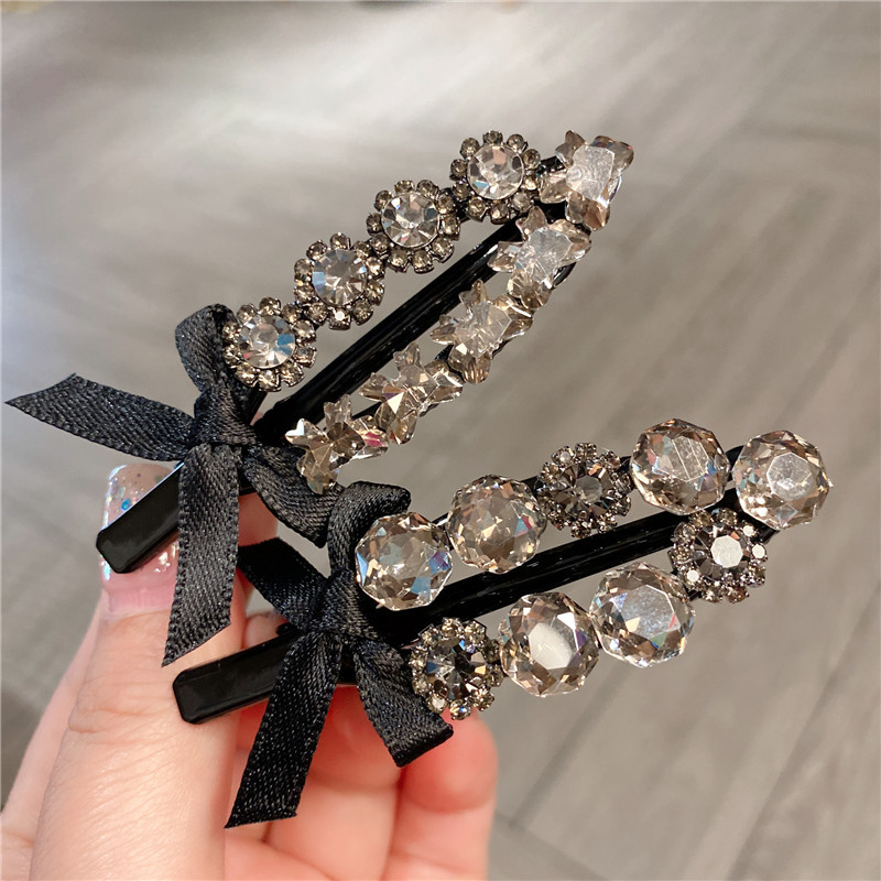 Bow Tie Geometric Diamond Bow Hairpin