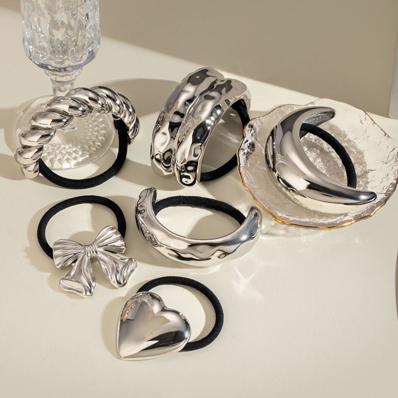 Silver 1 Stainless Steel Curved Hair Rope
