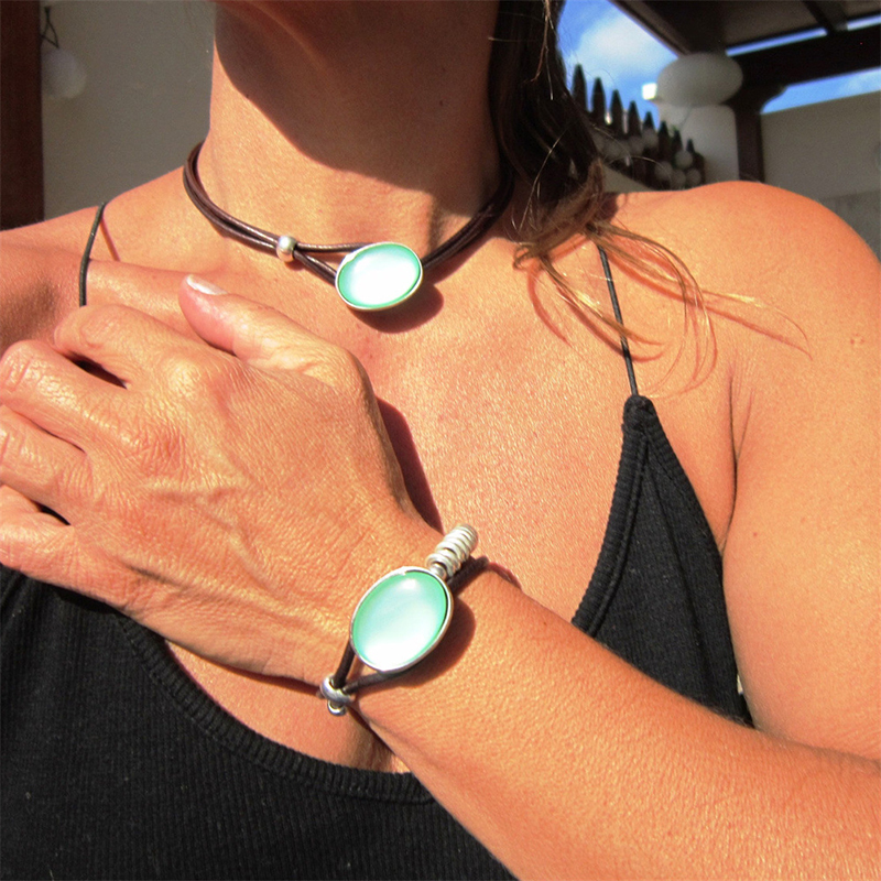 Necklace Alloy Geometric Oval Necklace