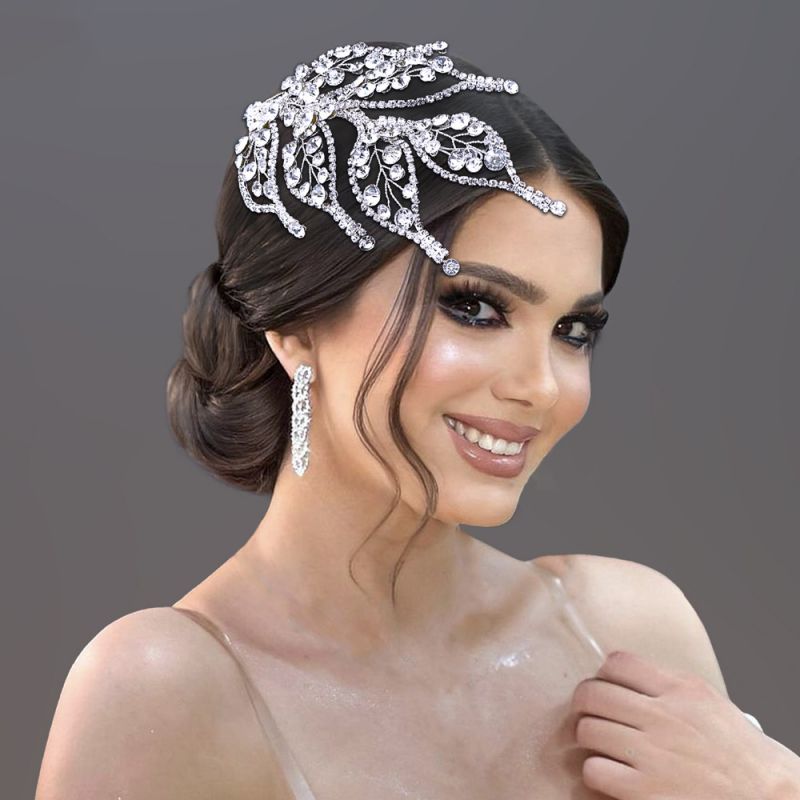 Silver Geometric Diamond Headpiece