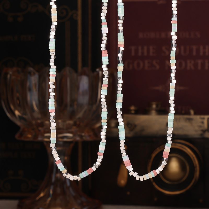 Color Colorful Beaded Necklace