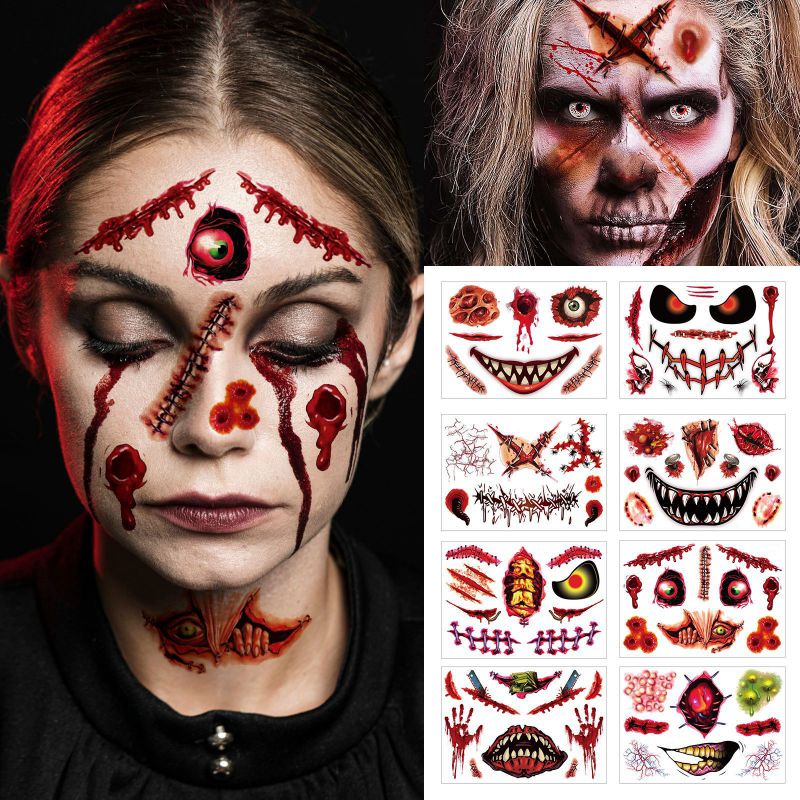 Tatuajes Faciales De Halloween