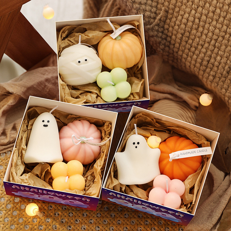 Halloween Ghost Gift Box Set A Halloween Ghost Pumpkin Aromatherapy Candle Gift Box Set
