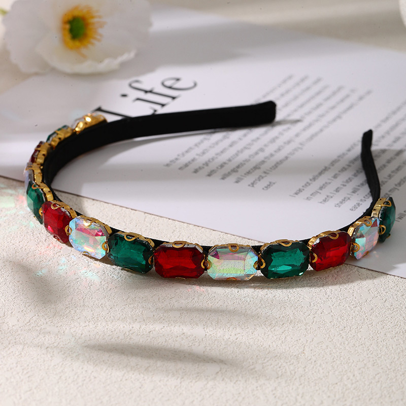 Color Alloy Diamond Square Headband