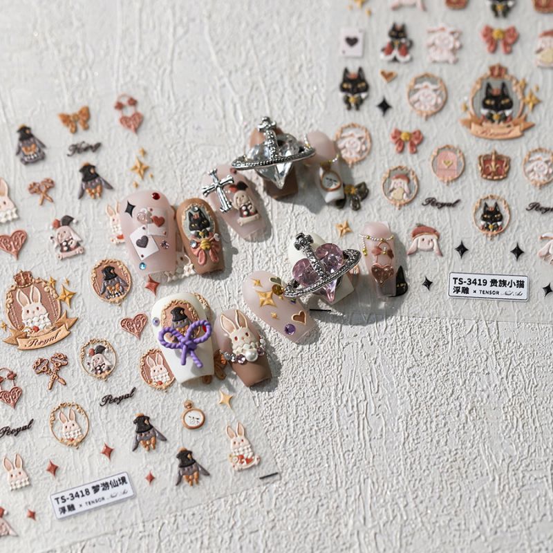 Pegatinas Para Uñas Impresas En Relieve