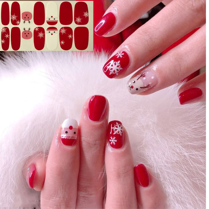 Pegatinas Para Decoración De Uñas Con Estampados Navideños