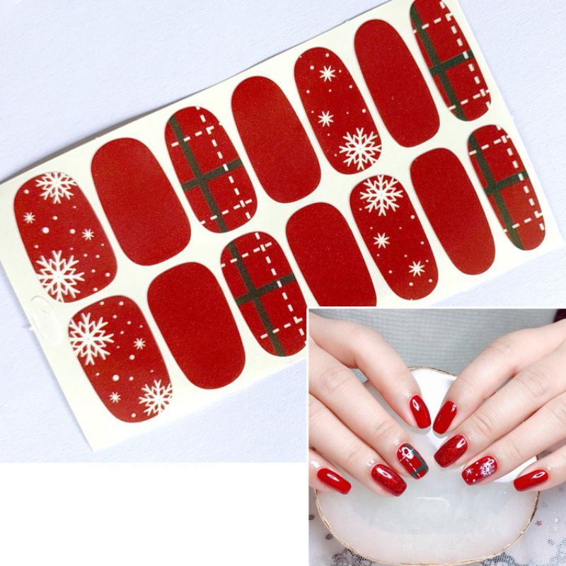 Pegatinas Para Decoración De Uñas Con Estampados Navideños