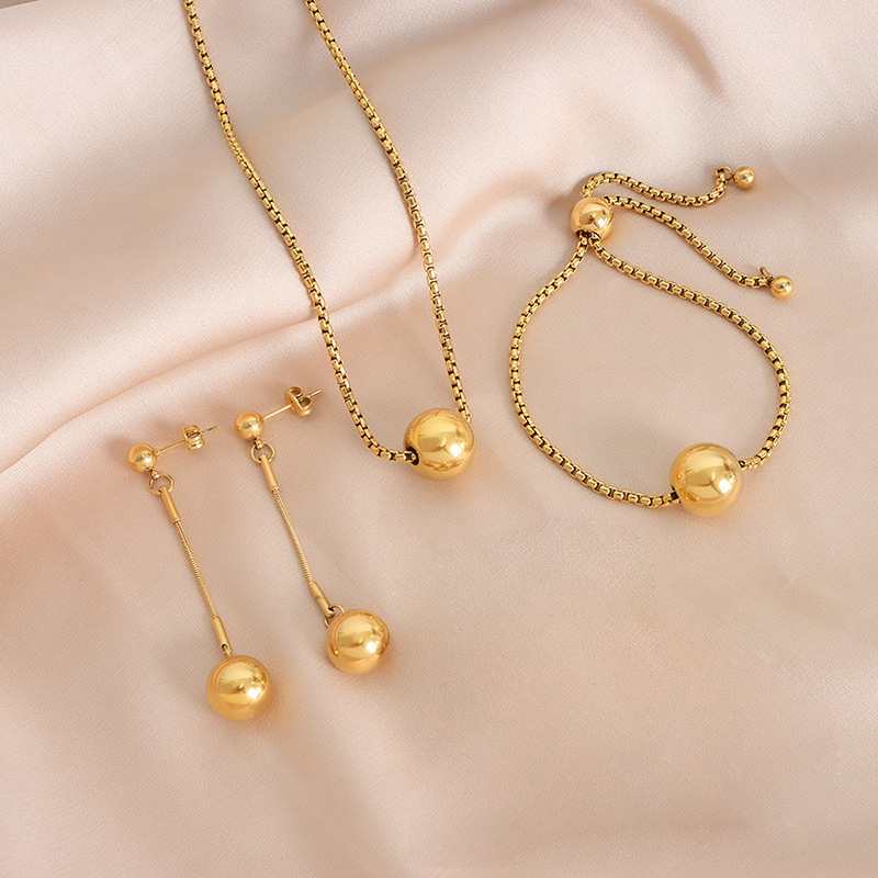 Necklace Titanium Steel Ball Necklace