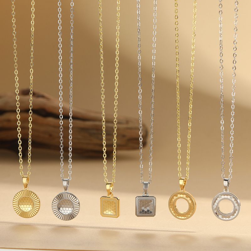 Square (gold) Copper Square Necklace