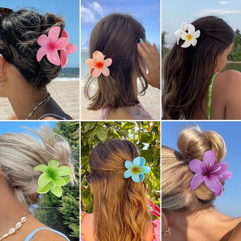 Set 1 Resin Flower Clip Set