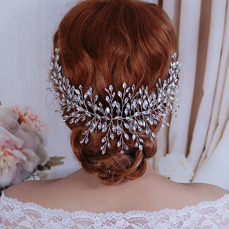 Diadema Trenzada Con Diamantes De Imitación