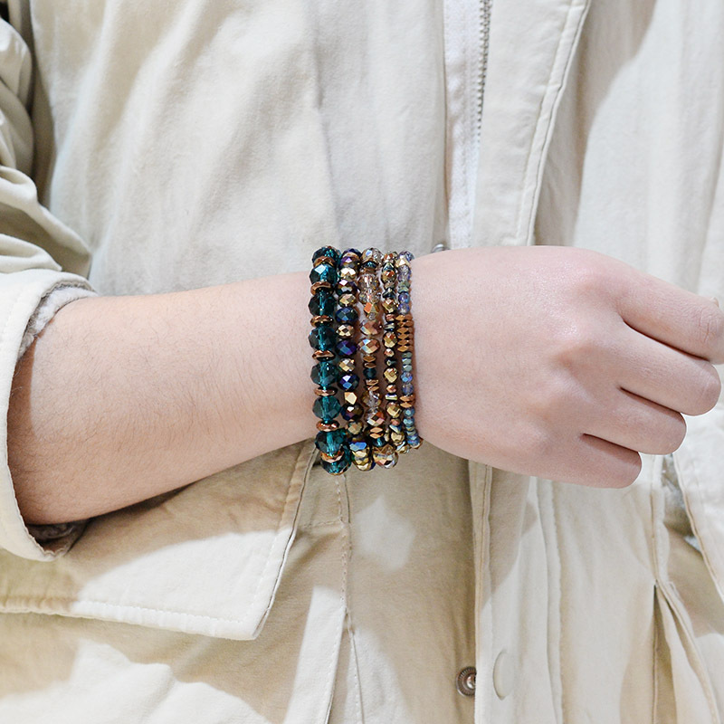 Conjunto De Pulsera De Ágata De Cristal