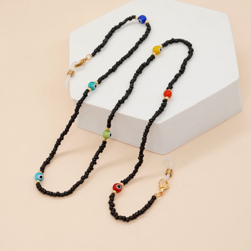 Cadena De Gafas Con Cuentas De Arroz