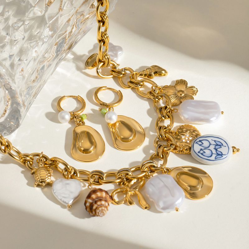 Pendientes Estampados De Acero Inoxidable
