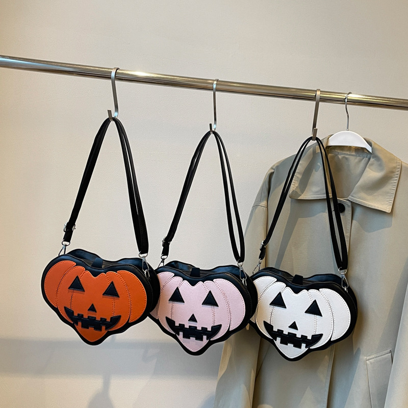 Orange Pu Pumpkin Crossbody Bag