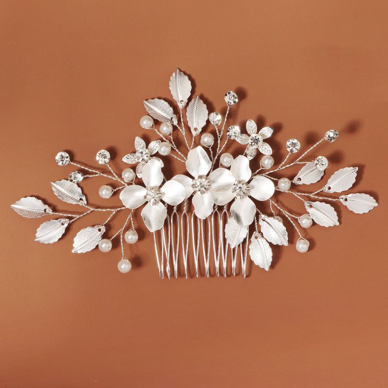 Peineta De Flor De Aleación