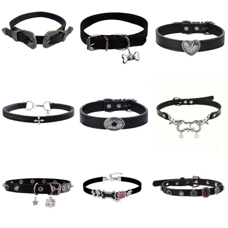3d Red Butterfly Leather Collar Alloy 3d Butterfly Leather Collar