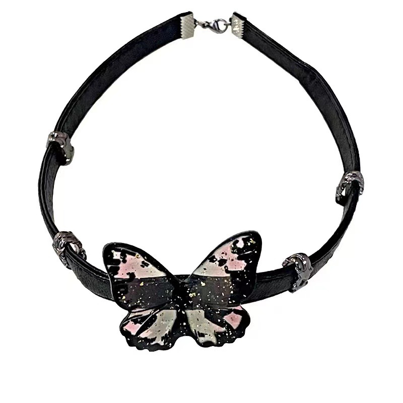 Butterfly Shibuya Y2k Hottie Collar Resin Butterfly Necklace