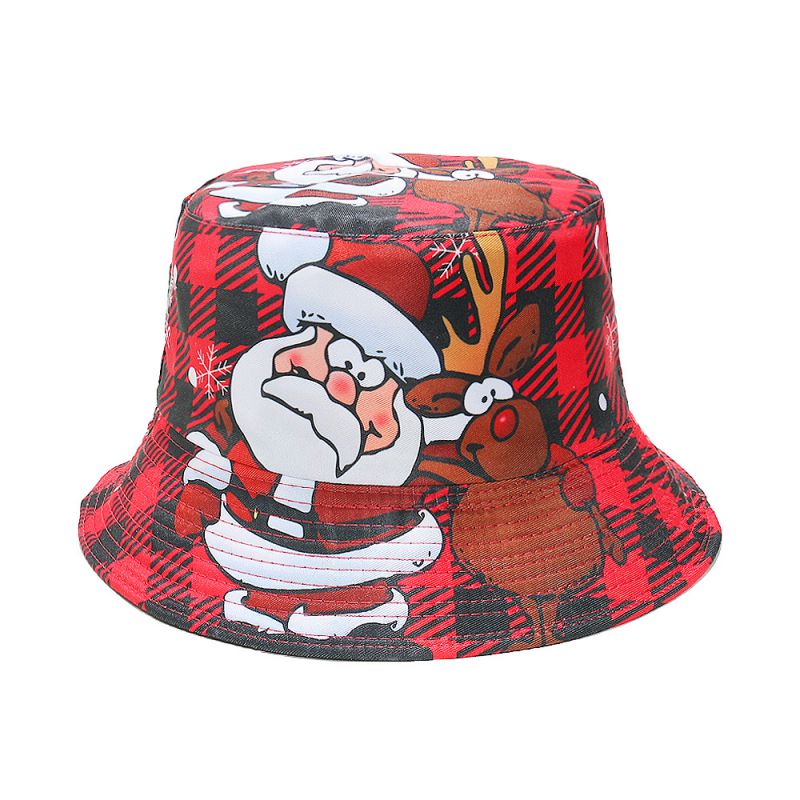 A Christmas Print Bucket Hat