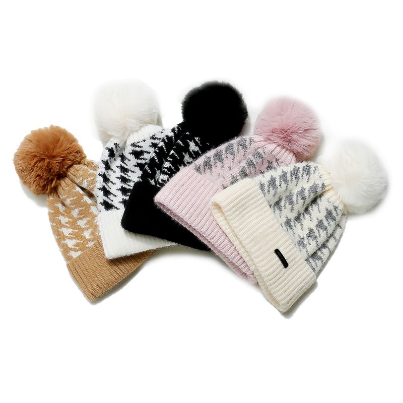 Gorro De Punto Acrílico Pata De Gallo